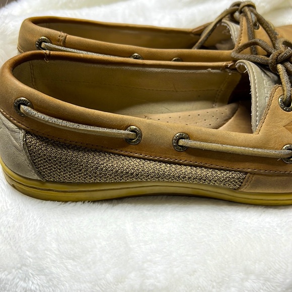 👞 Sperry Women Bluefish Linen/Oat Top-Sider Boat Shoe - Picture 9 of 10